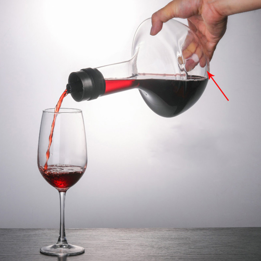 1Pcs 1000Ml Glass Wine Decante - đánh giá và giá Wine Aerator Pour