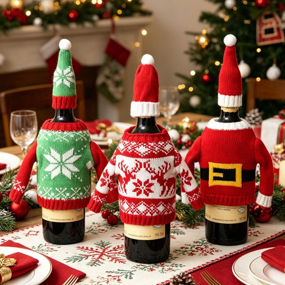 Elk Wine Bottle Cover Snowflak - đánh giá và giá Wine Beer Hat