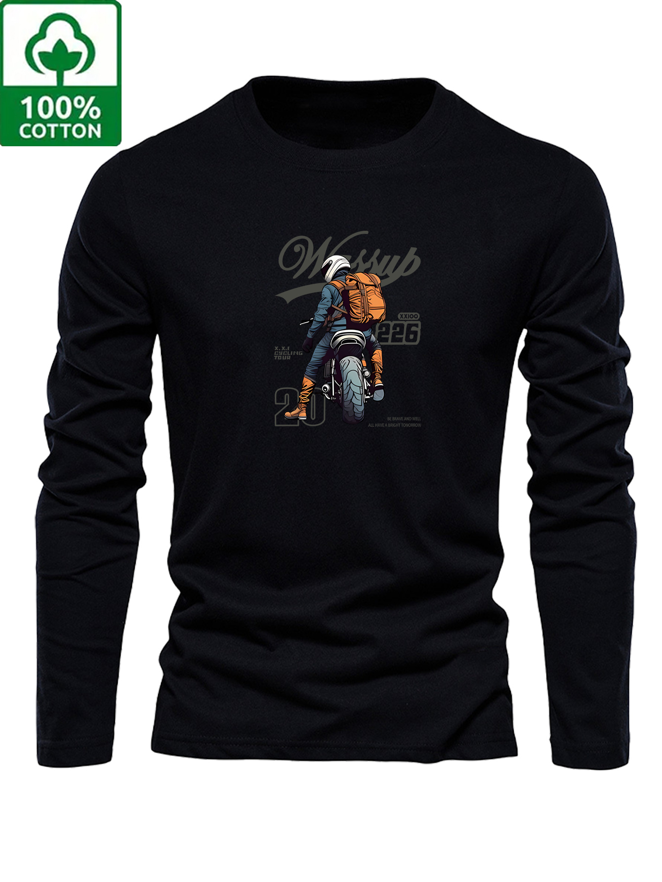 Men 100% Cotton Long Sleeve T  - đánh giá và giá Wine & Beer Guayaquil
